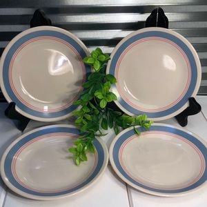Corelle Colonial Bread Butter VTG Plates Set of 4 Lunch Plates